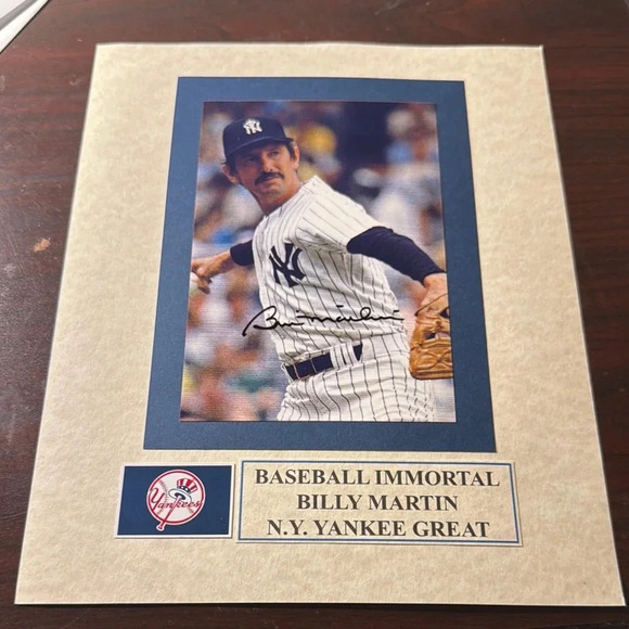 Baseball Immortal Billy Martin N.Y. Yankee Great - Picture 1 of 1